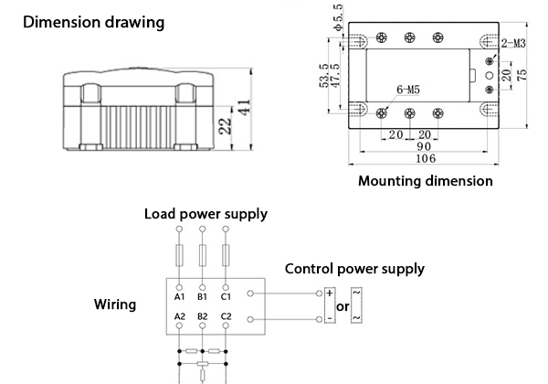 Dimension and installation