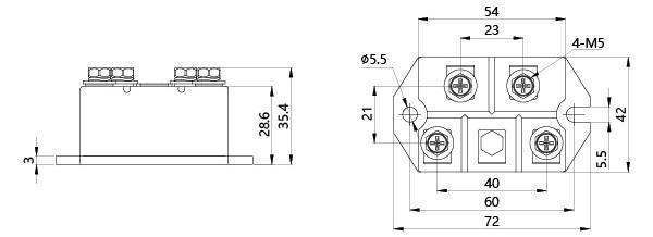 Dimension and installation style