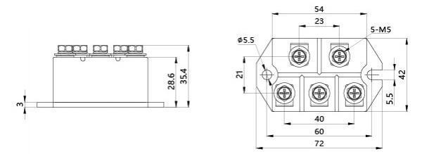 Dimension and installation style