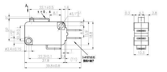 NV-16Z/21Z Short Lever Micro switch