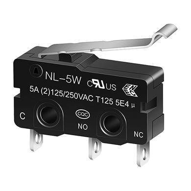NL-5W R -shape miniature snap action switch